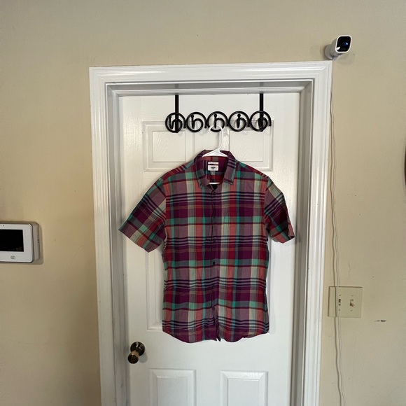 Old Navy Multicolor Plaid Button Down Shirt - Picture 3 of 9